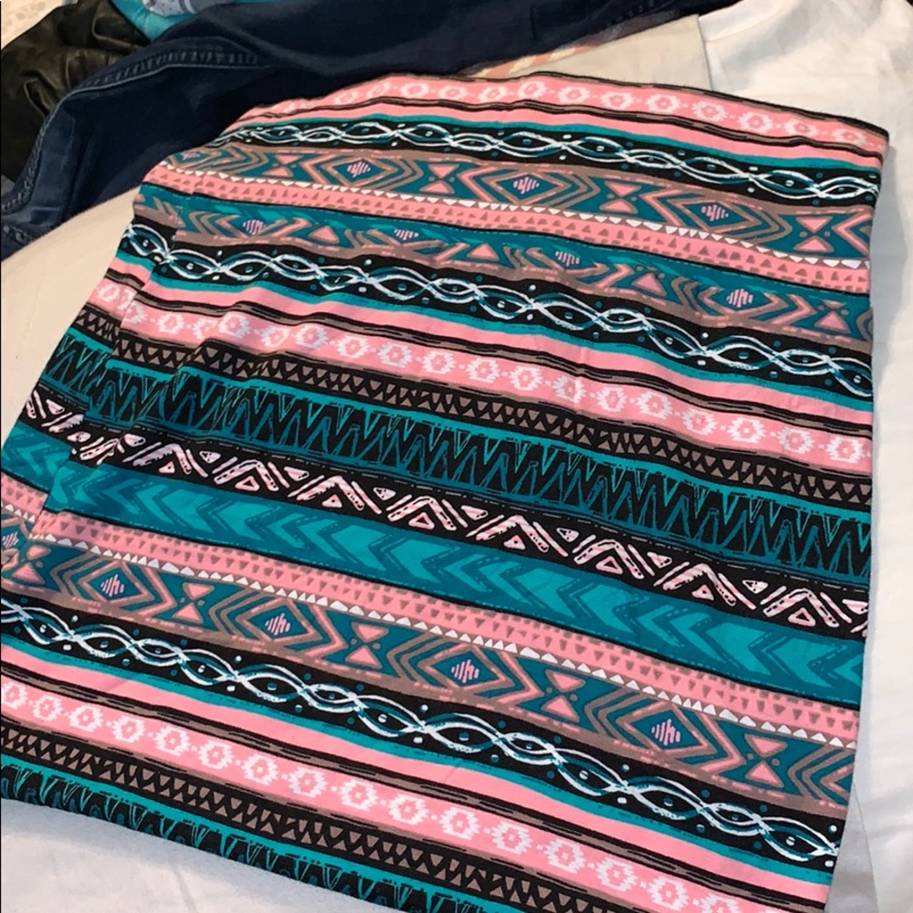 Printed Charlotte Russe Mini Skirt